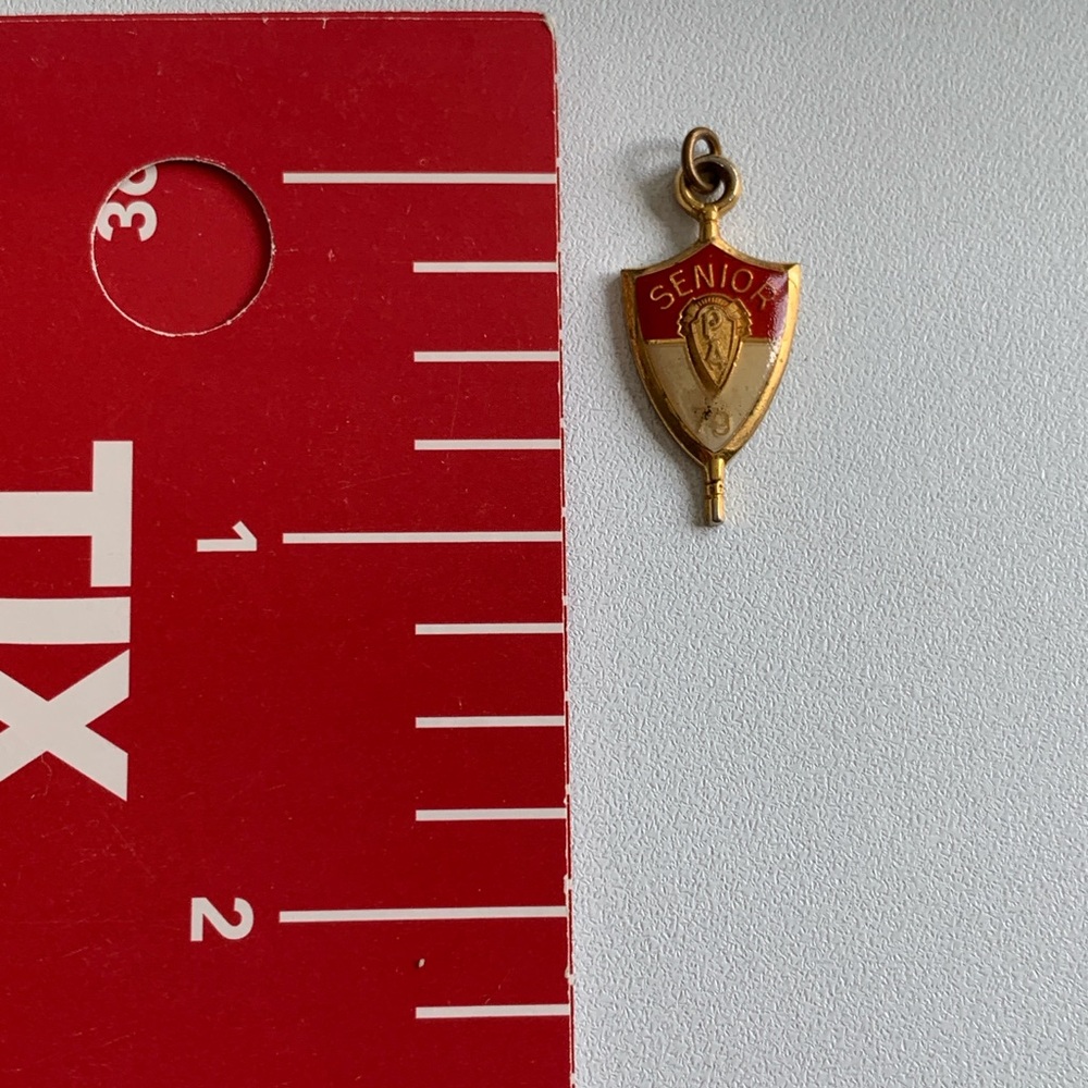 Vintage Senior Pin with Red and Gold Accents, class of 79 - Picture 3 of 3